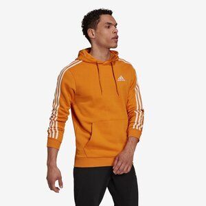 Adidas Orange Three Stripe Hoodie